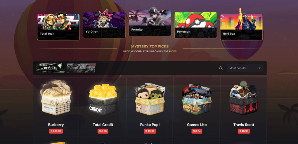 MysteryOpening homepage