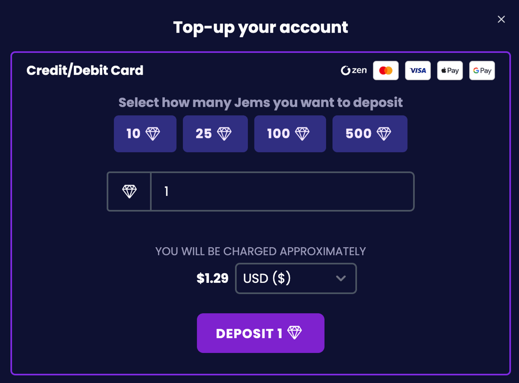 jemlit deposit rate for mystery box niche 
