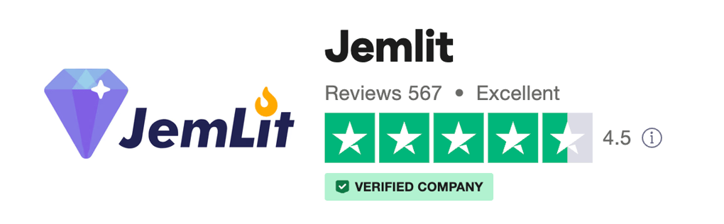 Jemlit trustpilot rating for mystery box niche 