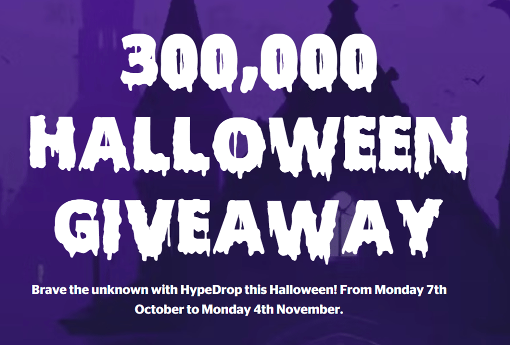 Halloween Hypedrop for mystery boxes 
