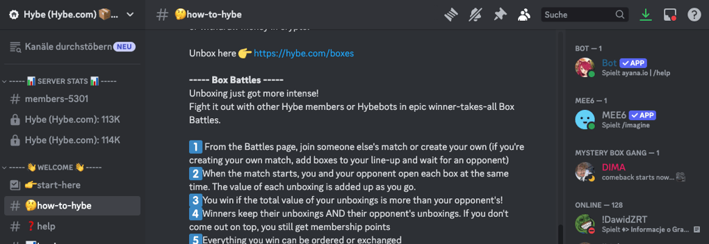 HYBE discord server