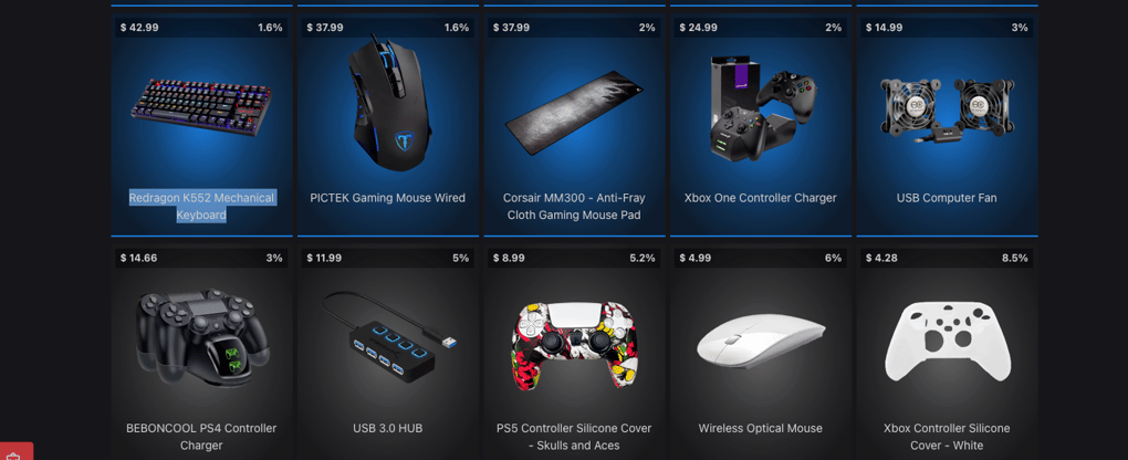 Contents of the Gamer Pro box on MysteryOpening