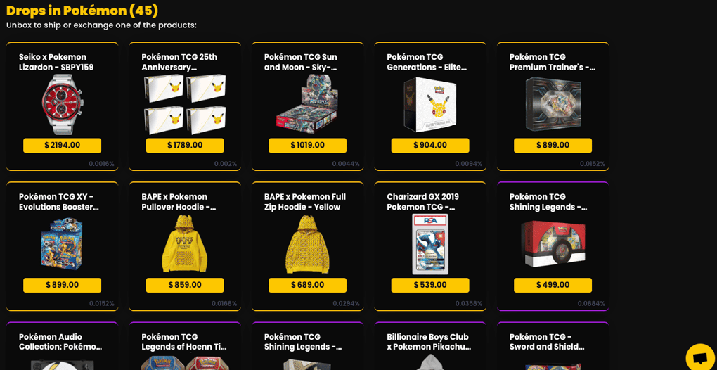 Drops in Rillabox's pokemon box