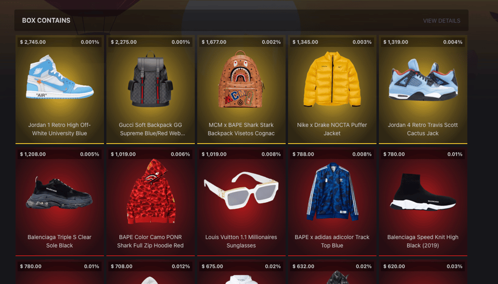 items in a hypebeast mystery box on mysteryopening
