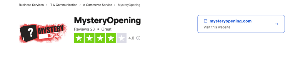mysteryopening trustpilot rating