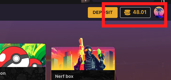 Screenshot of MysteryOpening withdrawal button