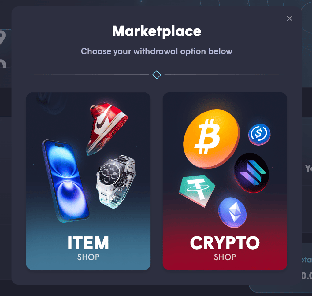 Withdrawal options on Upgrader