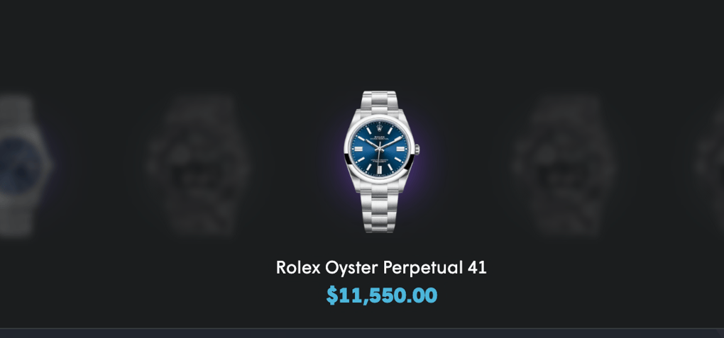 Symbolic image of a Rolex won on Cases.gg