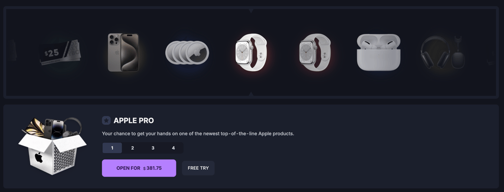 Boxy.gg Apple mystery box unboxing scoring an Apple Watch