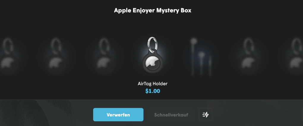 Cases.gg Apple mystery box unboxing scoring bad item