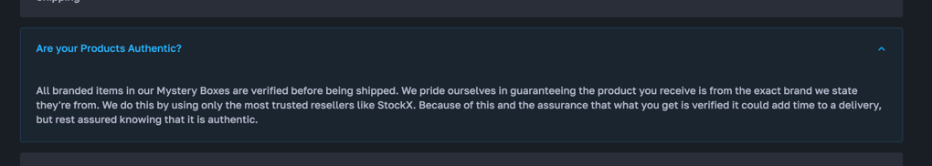 Authenticity guarantee by LuxDrop