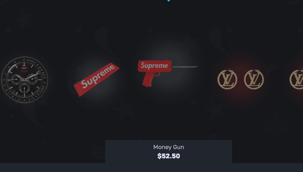 "Supreme Money Gun" unboxed on LuxDrop