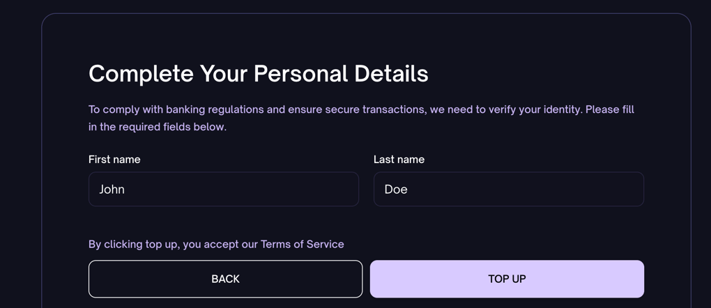 KYC details on Supabox