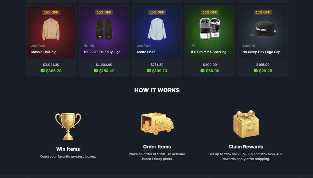 LuxDrop Black Friday tutorial