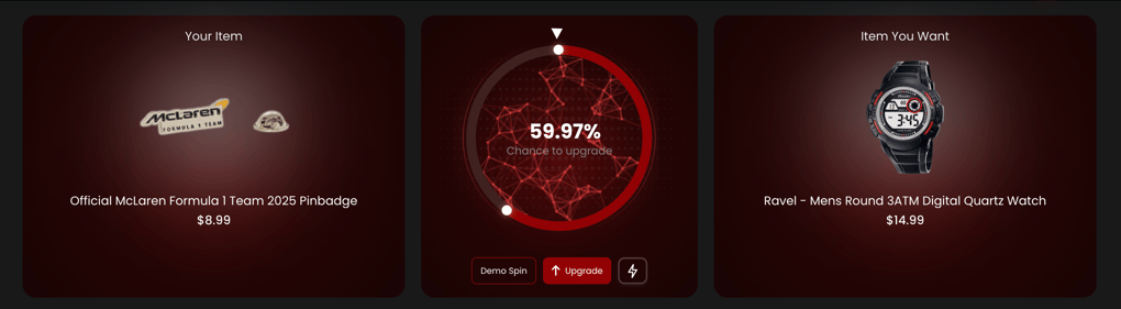 Screenshot of Rillabox upgrader with a pinbadge to a watch selected