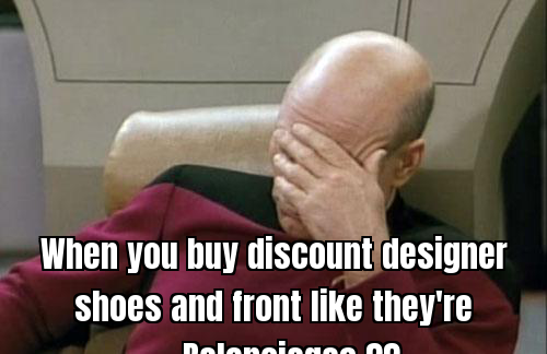 Fake Balenciaga Sneakers Joke with a Sad Face