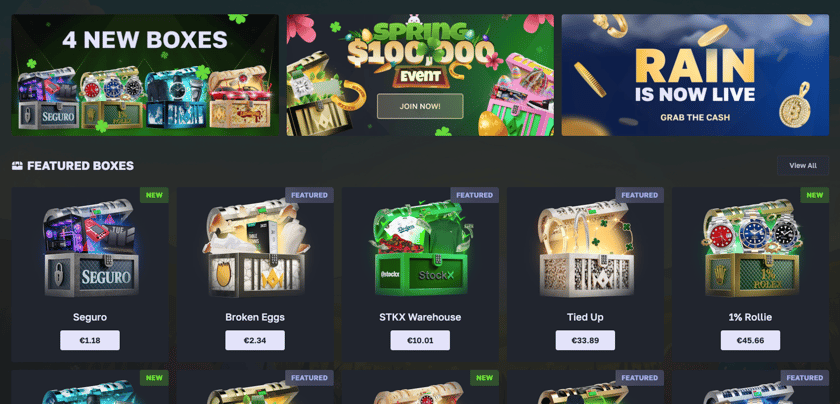 LuxDrop homepage