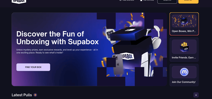 Supabox banner